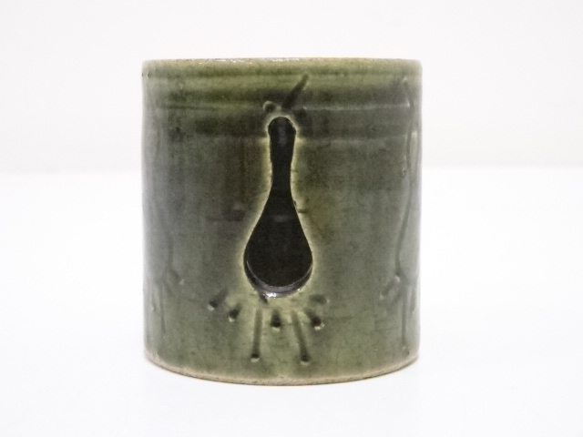 道具 ] - 道具 山口茂造 織部立鶴透かし蓋置 | ネットショップ圭